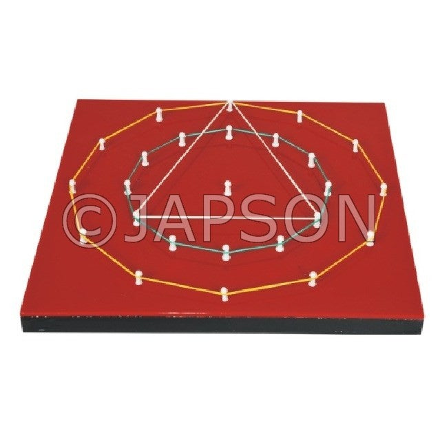 Circular Geoboard for School Maths Lab Circular Geoboard for School Maths Lab